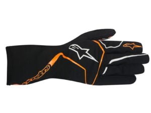 TECH 1 K RACE BLACK ORANGE FLUOR - KIDS