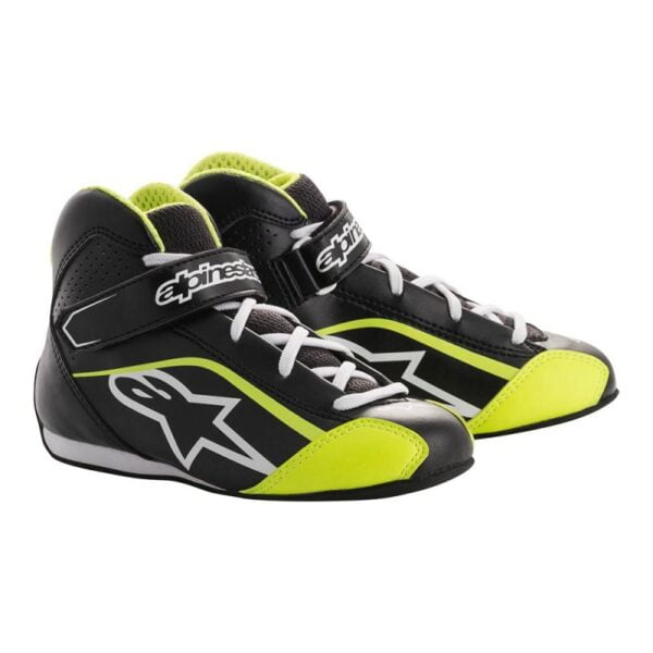 TECH 1 K S BLACK WHITE YELLOW FLUOR - KIDS