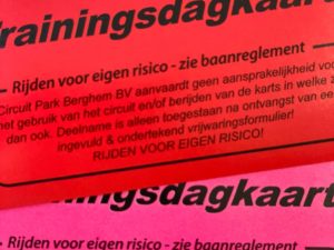 TRAININGS-DAGKAART CPB