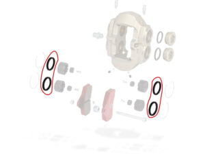 BSS REMZUIGER O-RING - VOOR